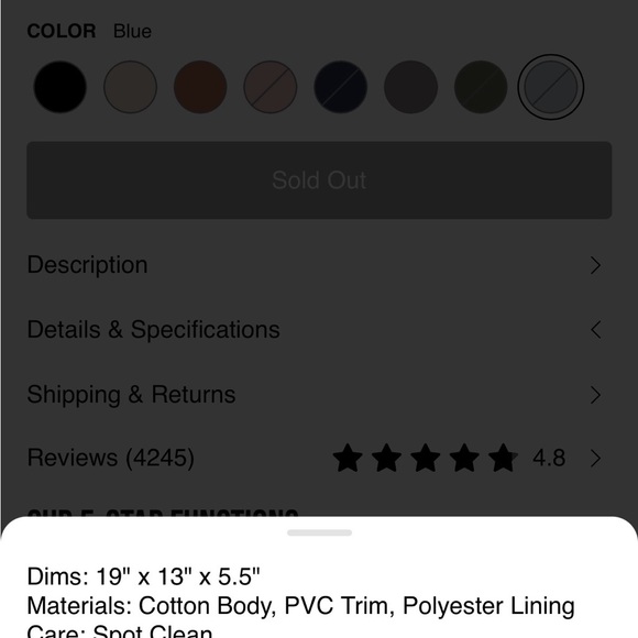 BEIS slate backpack - Picture 6 of 9